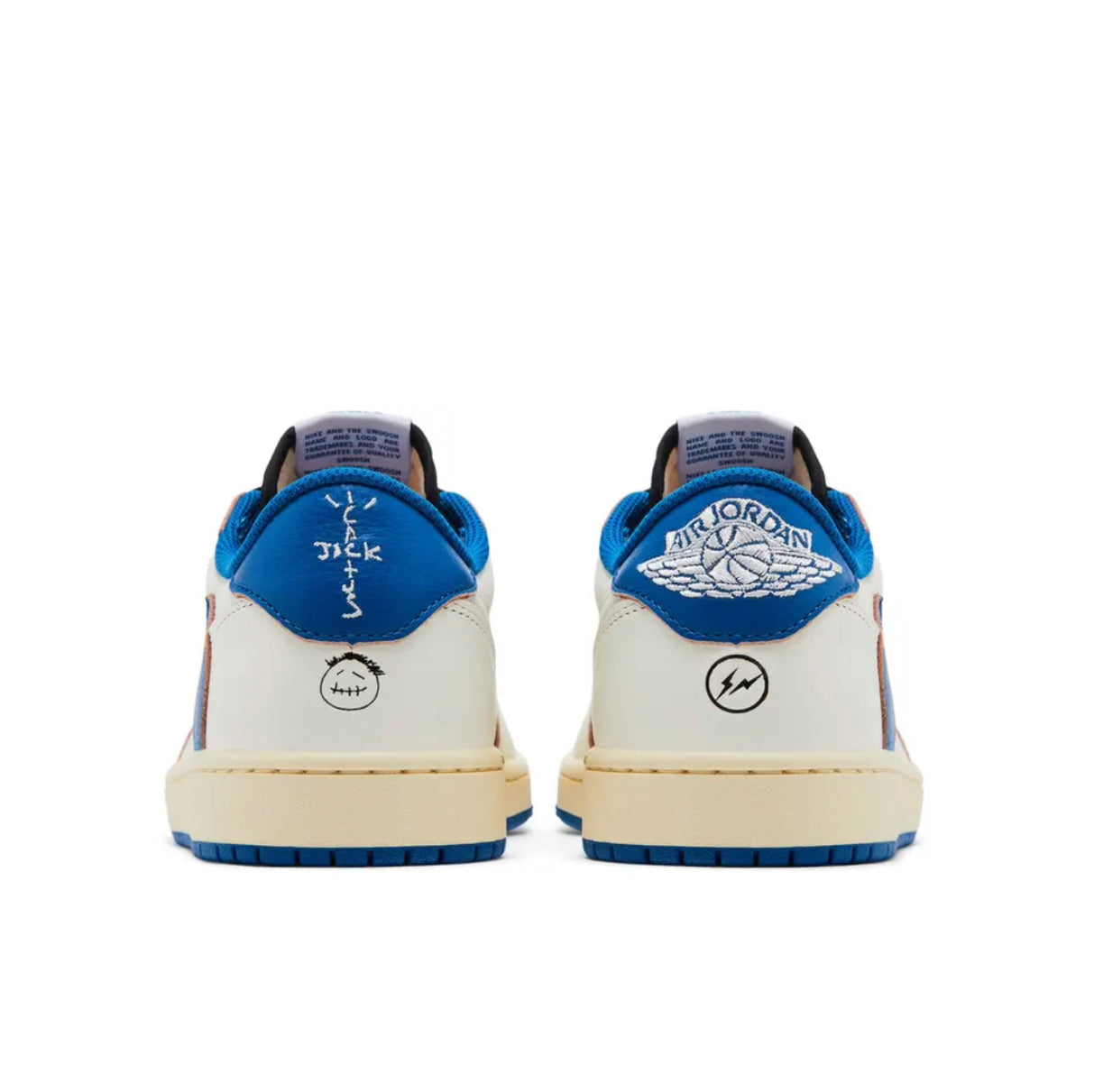 Fragment X Travis Scott X Jordan 1 Retro Low “Sail Military Blue”